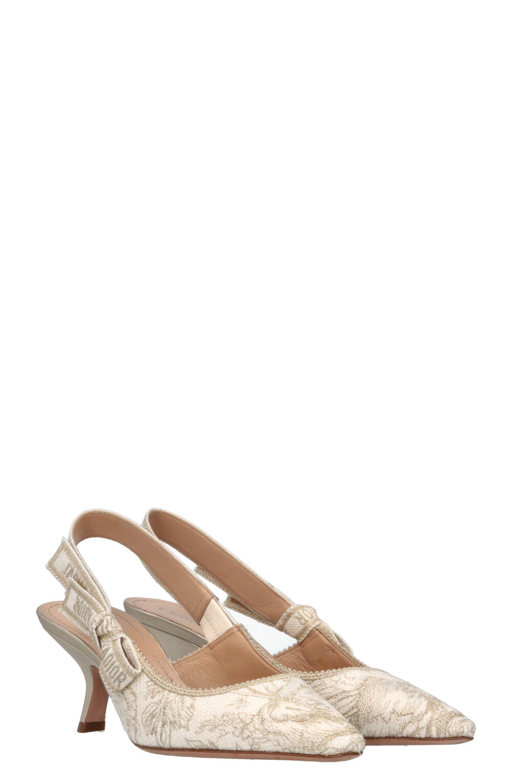 Dior Sling Bag J'A Slingback Heels 2 White Shoes