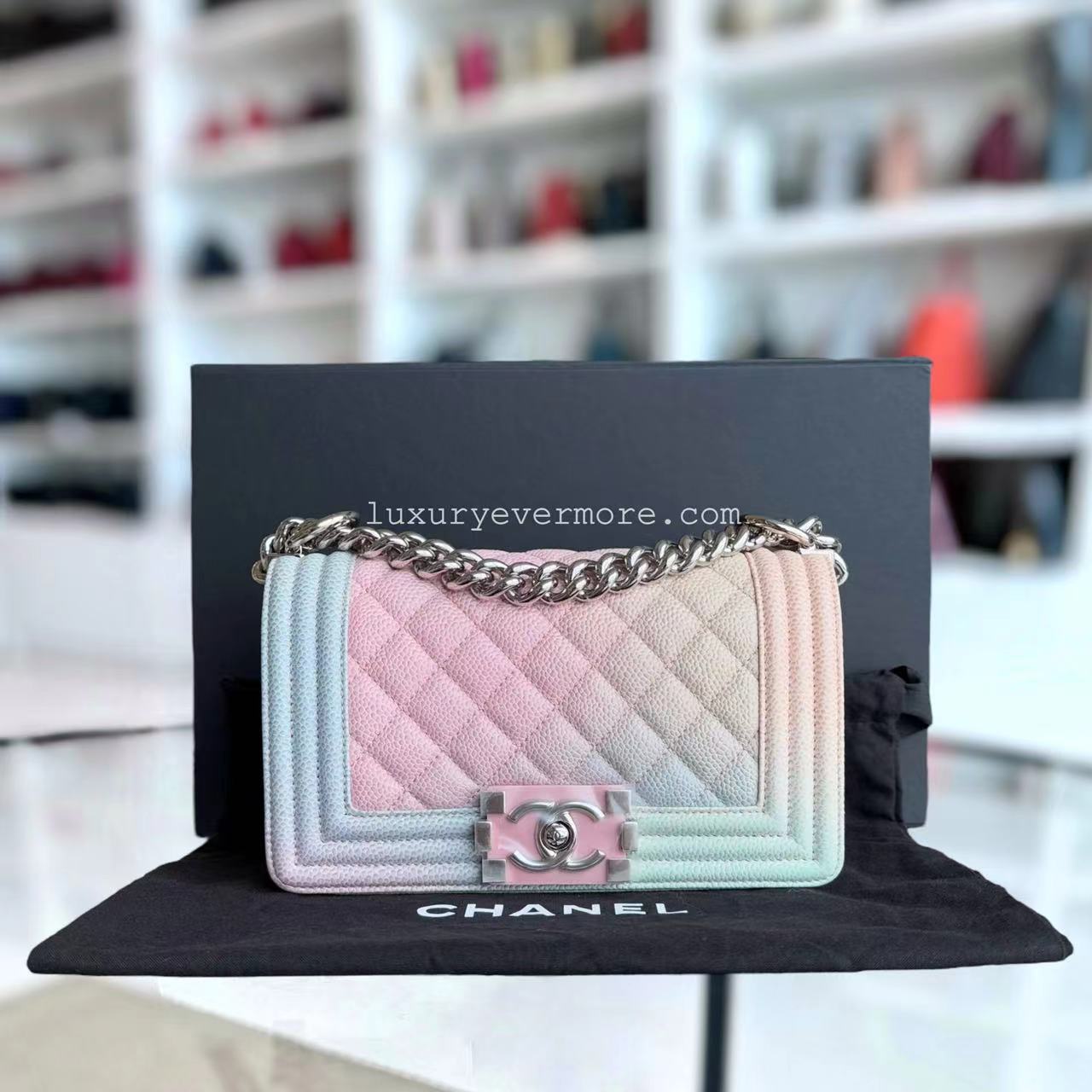 Chanel *Un * Boy Bag - Caviar Quitled Small Handbag