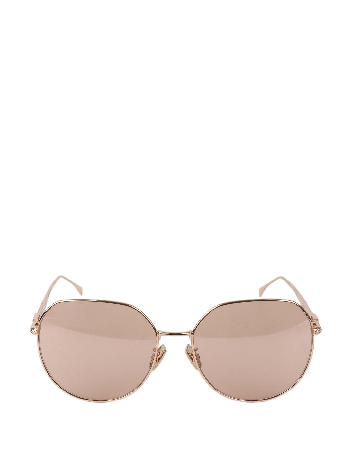 Fendi Handbag Rose Frame Sunglasses Gold