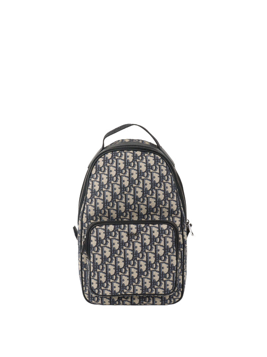 Dior Crossbody Bag Oblique Crossbody Sling Bag Canvas Blue