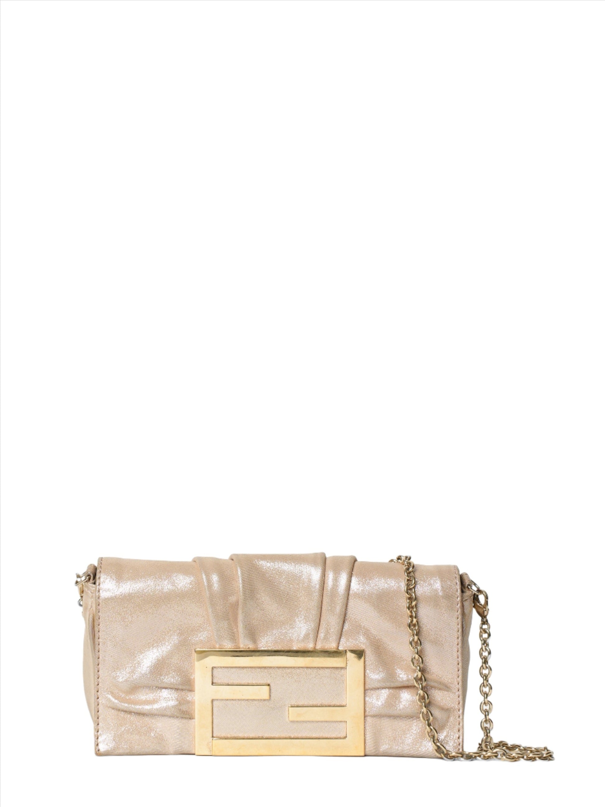 Fendi Sling Bag Metalic Mia Top Handle