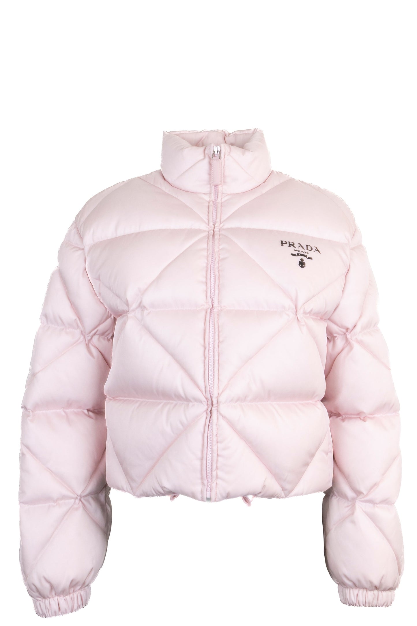 Prada Diamond Stitch Cropped Puffer Jacket Handbag