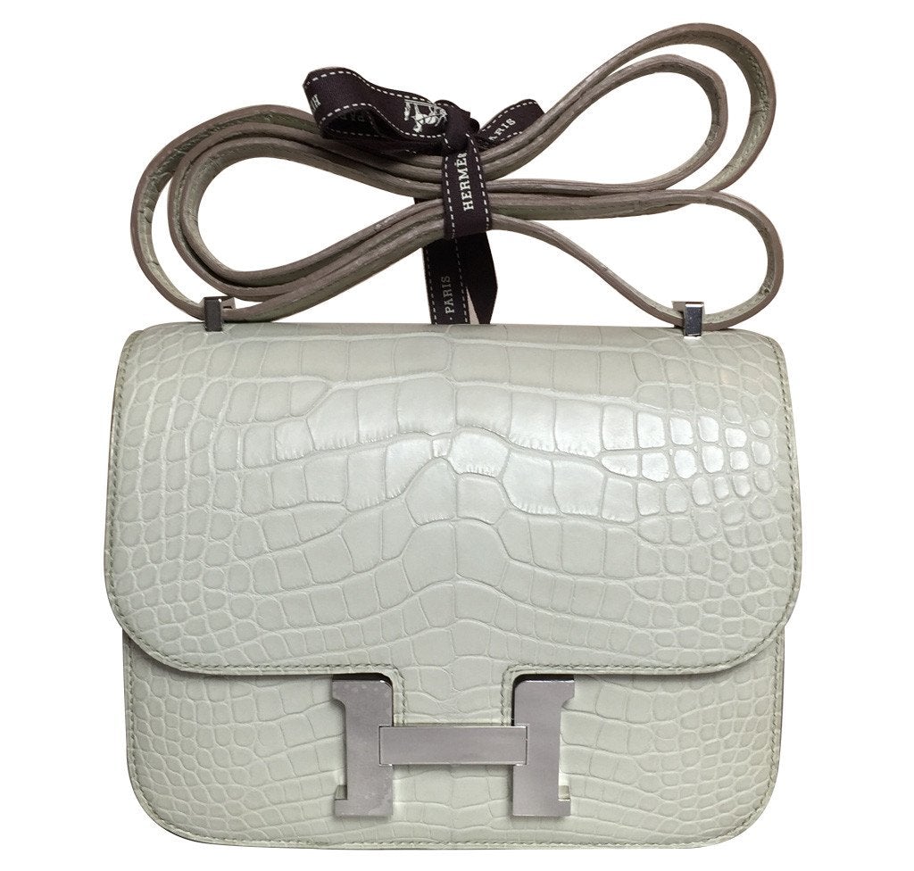 Hermes Luxury Constance Bag Beton Alligator Phw Travel Bag