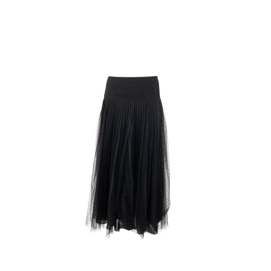 Dior Size Pleated Skirt Polyamide Handbag Black Travel Bag
