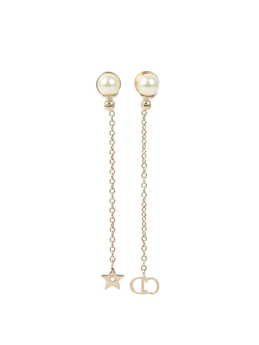 Dior Handbag Light Dangle Earrings Gold Jewelry