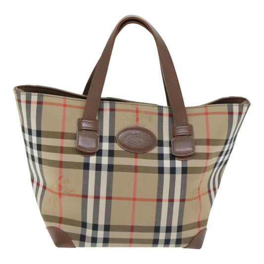 Burberry Nova Check Tote Bag Canvas Beige Tote Bag 127