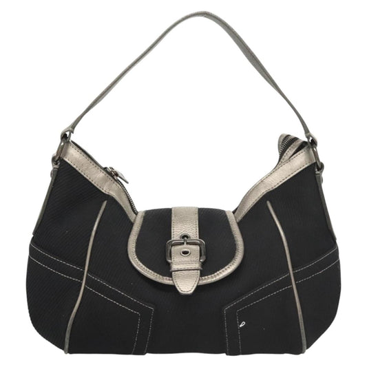 Burberry Shoulder Bag Canvas Navy