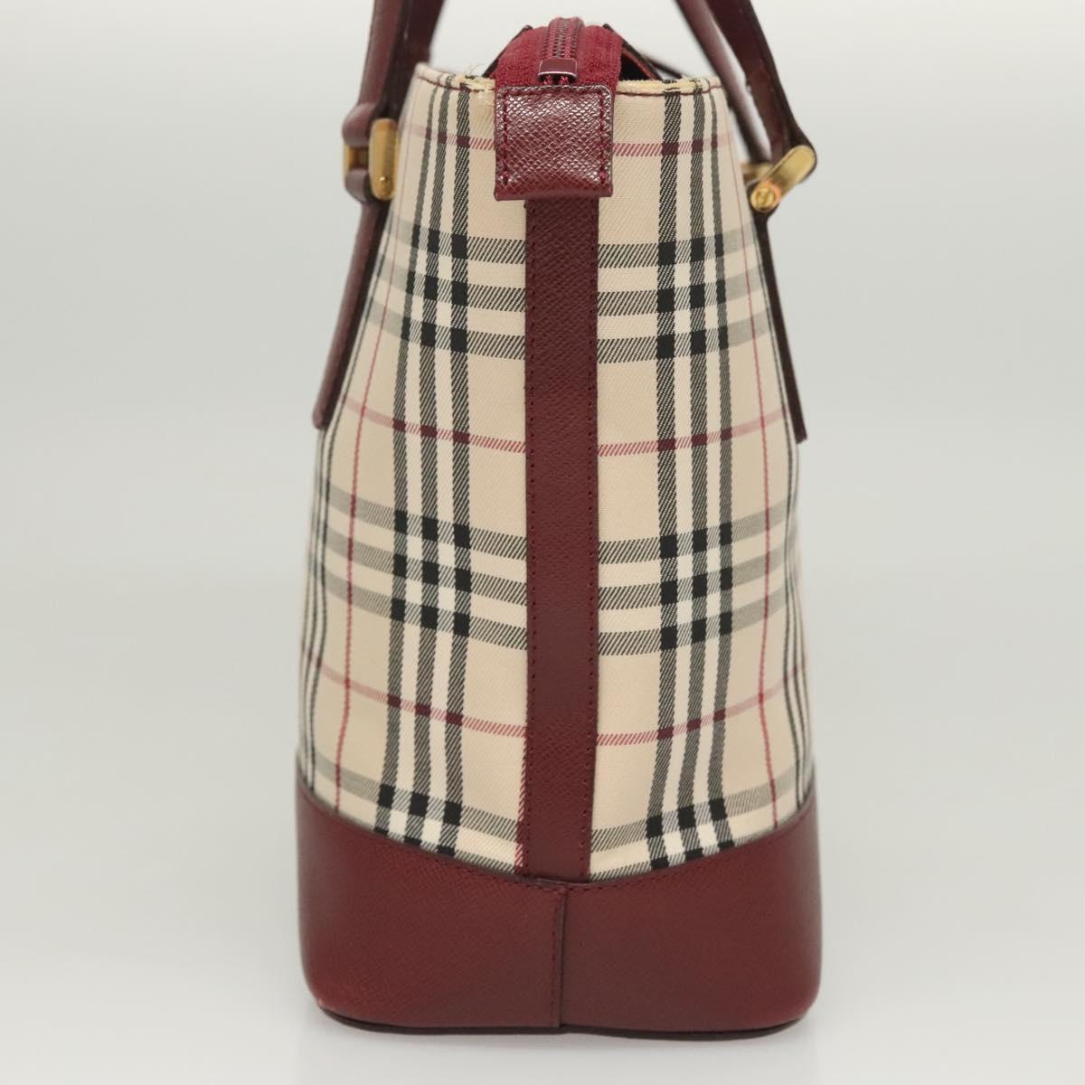 Burberry Nova Check Tote Bag Canvas Beige Tote Bag 106
