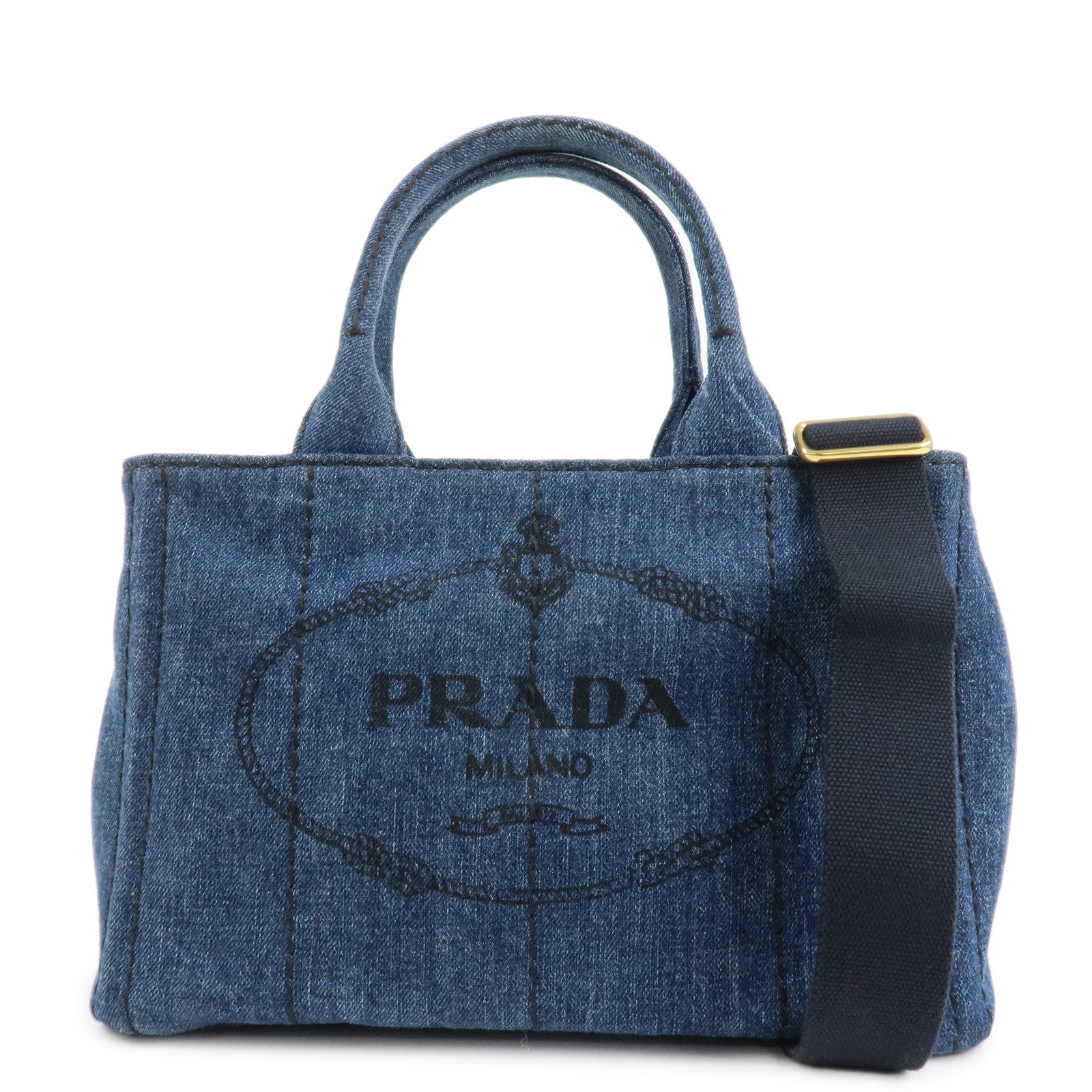 Shoulder Bag Canapa 2Way Bag Hand Bag d Denim Navy