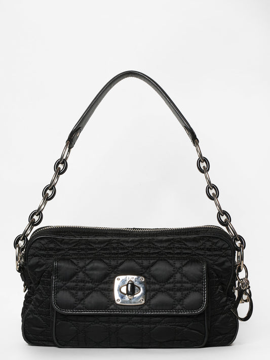 Dior Tote Bag Christian Cannage Chaining Shoulder Bag Nylon