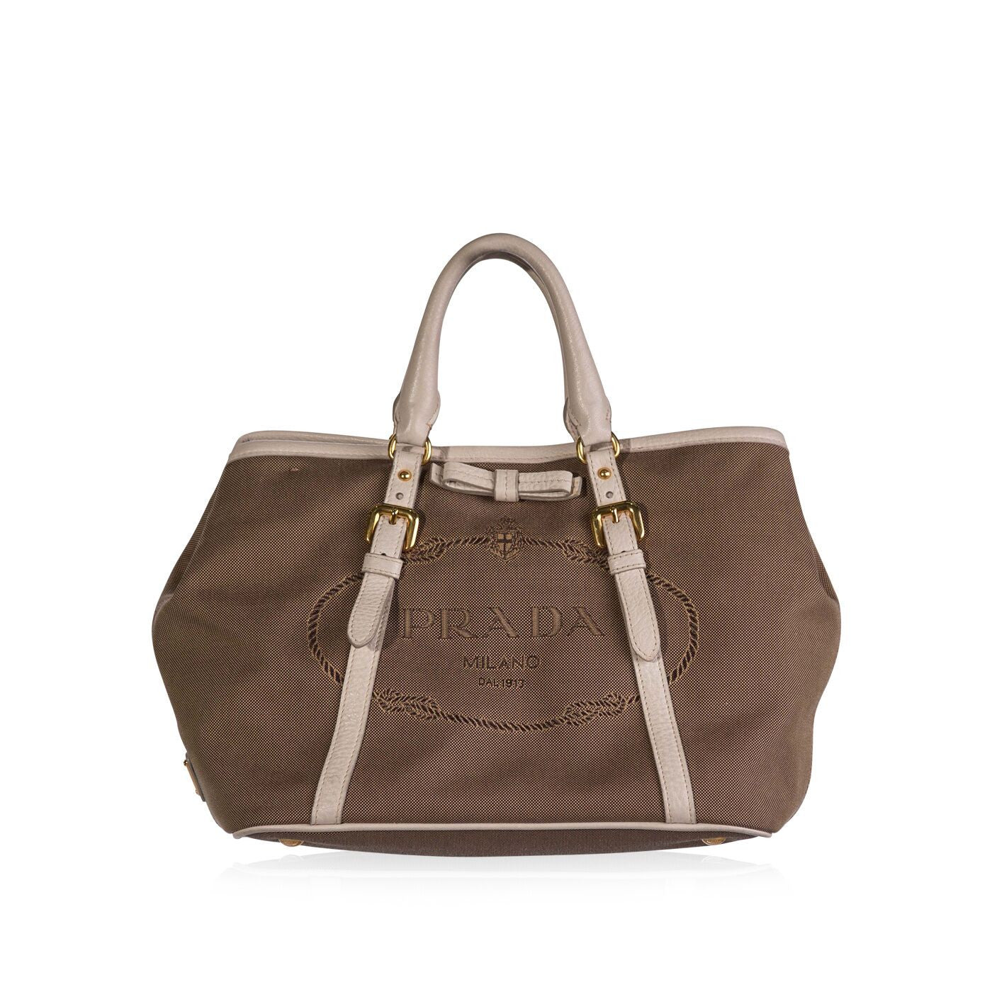 Prada Jacquard Corda Tote Bag Logo