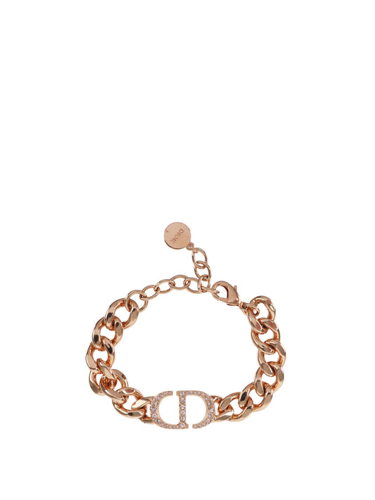 Dior Handbag 30 Montaigne Link Bracelet Pink Jewelry