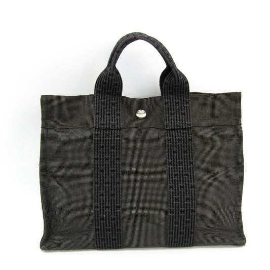 Hermes Luxury Gray Herline Pm Tote Bag ( Canvas