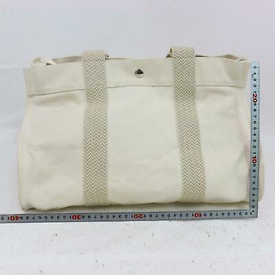 Hermes Luxury Tote Bag Cabas De Plage (Shc Canvas White