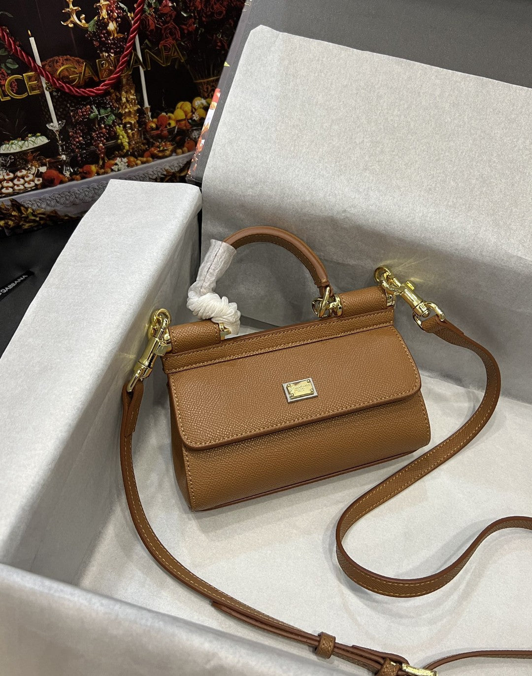 Sicily Dauphine Brown Small Travel Bag