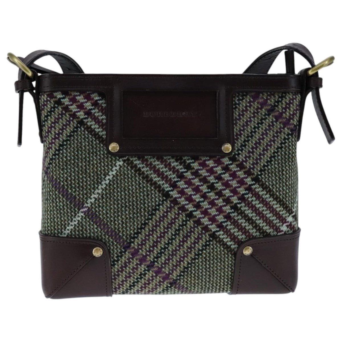 Burberry Multicolour Wool Shoulder Bag