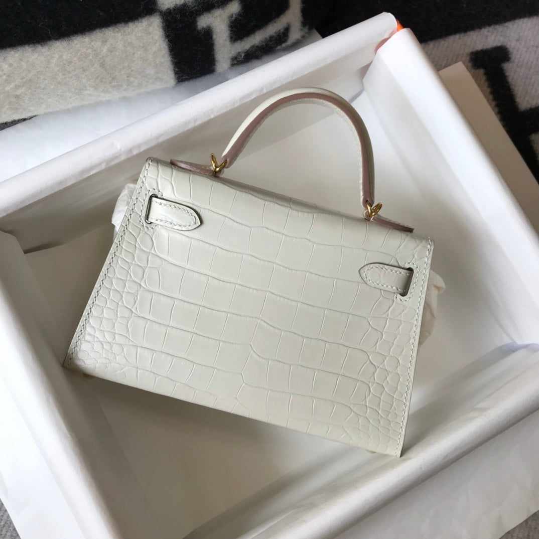 Top Quality Kelly For Women Toned Hardware White Gold Travel Bag