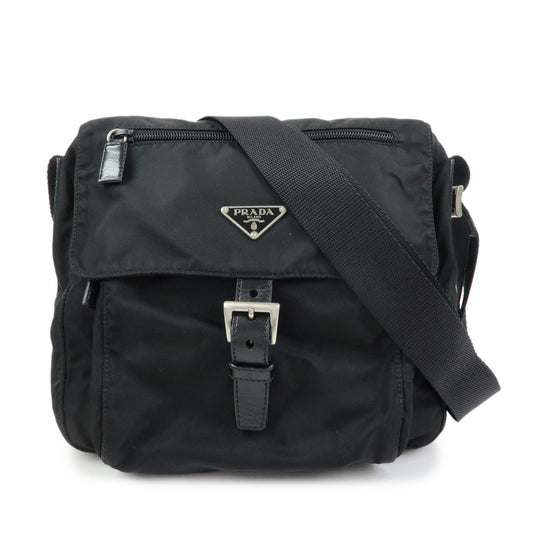 Crossbody Bag Triangle Shoulder Bag 5 Nylon Black Logo