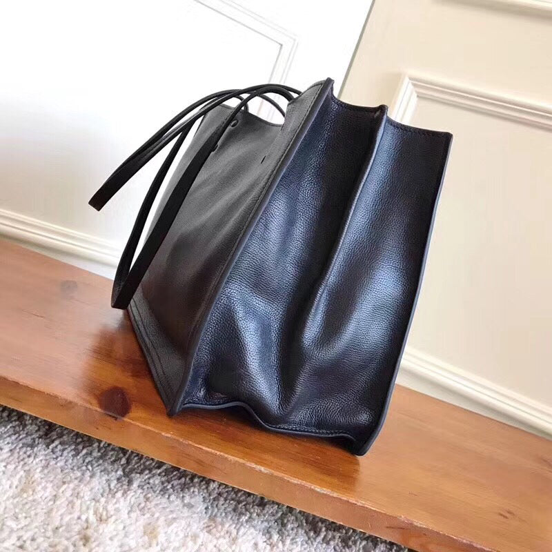 Prada Etiquette Tote Bag In Calf Leather Black