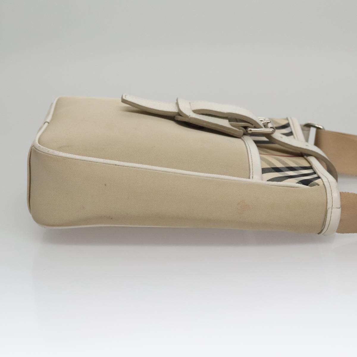 Burberry Nova Check Shoulder Bag Canvas Beige Shoulder Bag 63