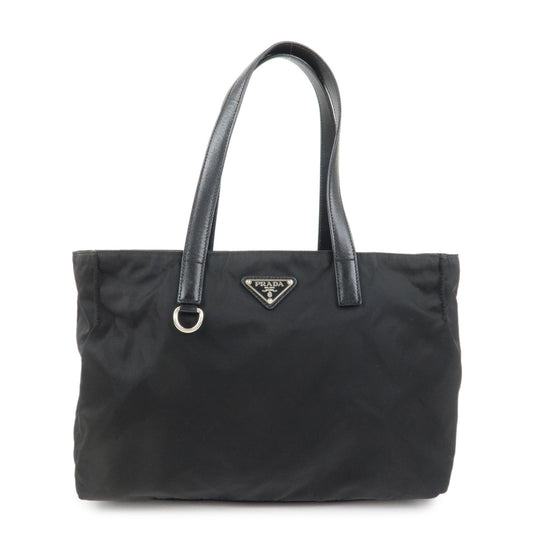 Tote Bag Triangle Tote Shoulder Bag Leather Nylon Saffiano