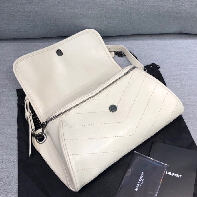 YSL Saint Laurent Niki Shoulder Bag Quilted Chain 11In28Cm Ysl 8322