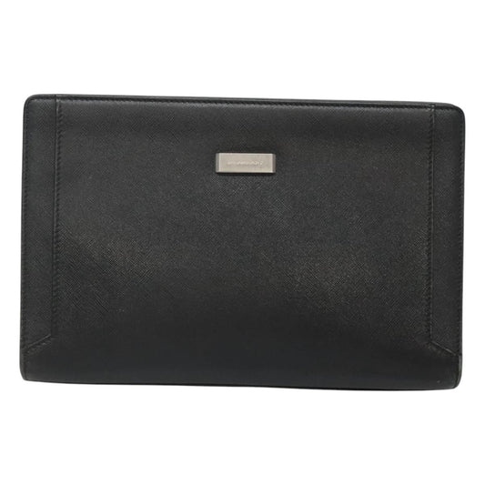 Burberry Clutch Bag Leather Black Clutch Bag 4