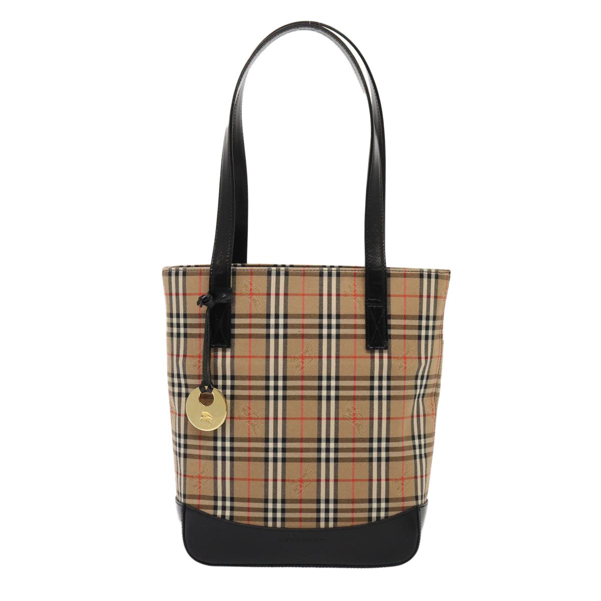 Burberry Nova Check Tote Bag Canvas Beige Tote Bag 73