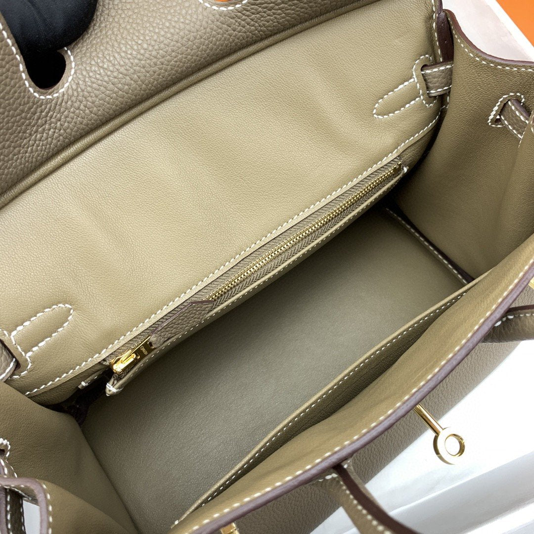 Top Quality Birkin Nata Swift For Women Brown Gold Travel Bag