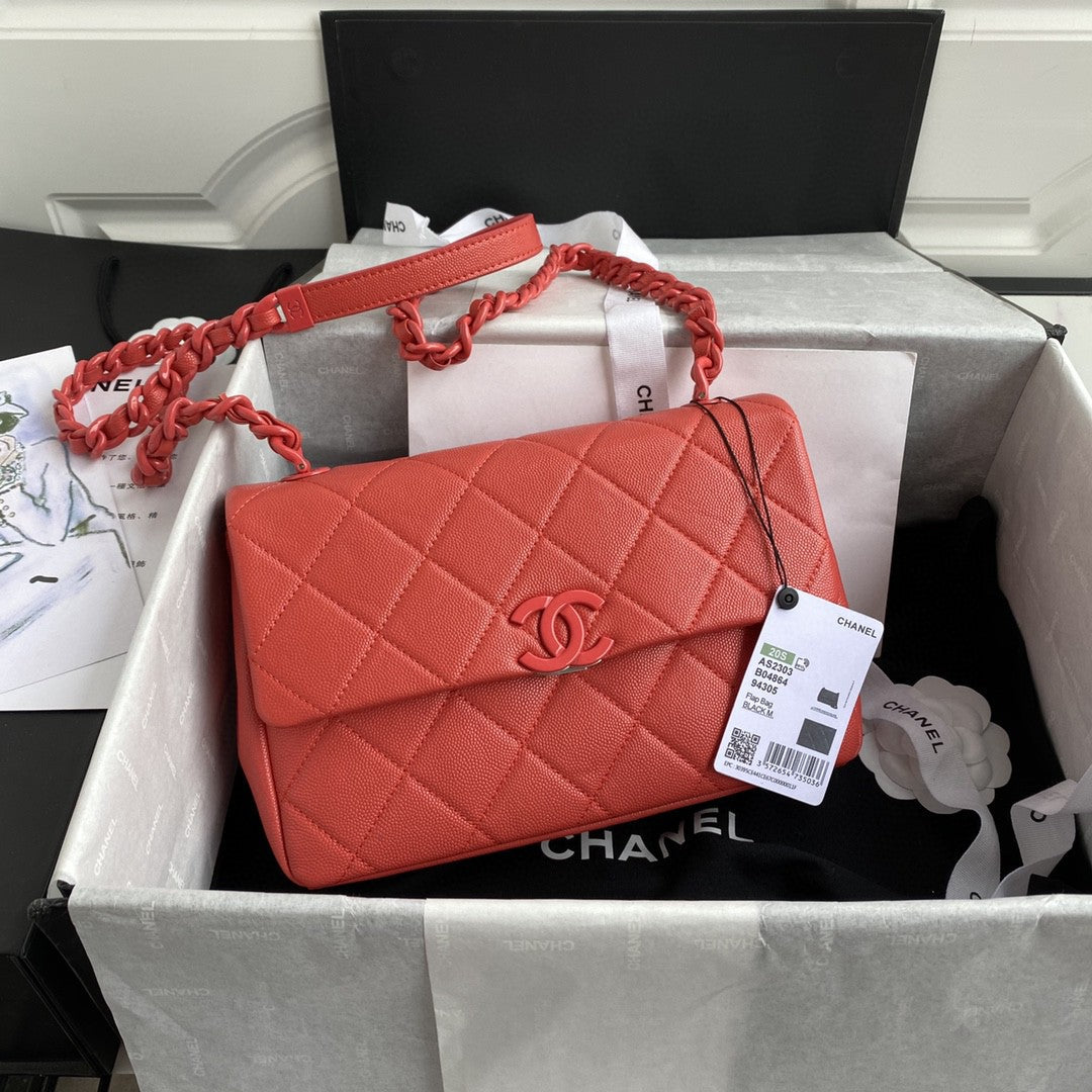 Chltop Qualityap Bag Hardware Grained For Women Red Shoulder Bag