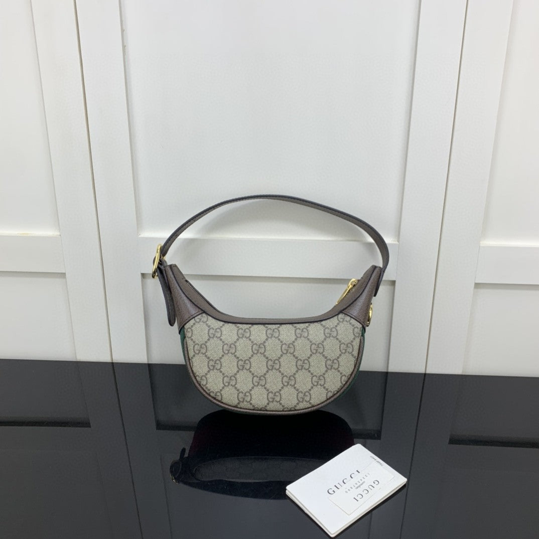 gg Ophidia gg Dusty gg Canvas Beige Grey Mini Travel Bag