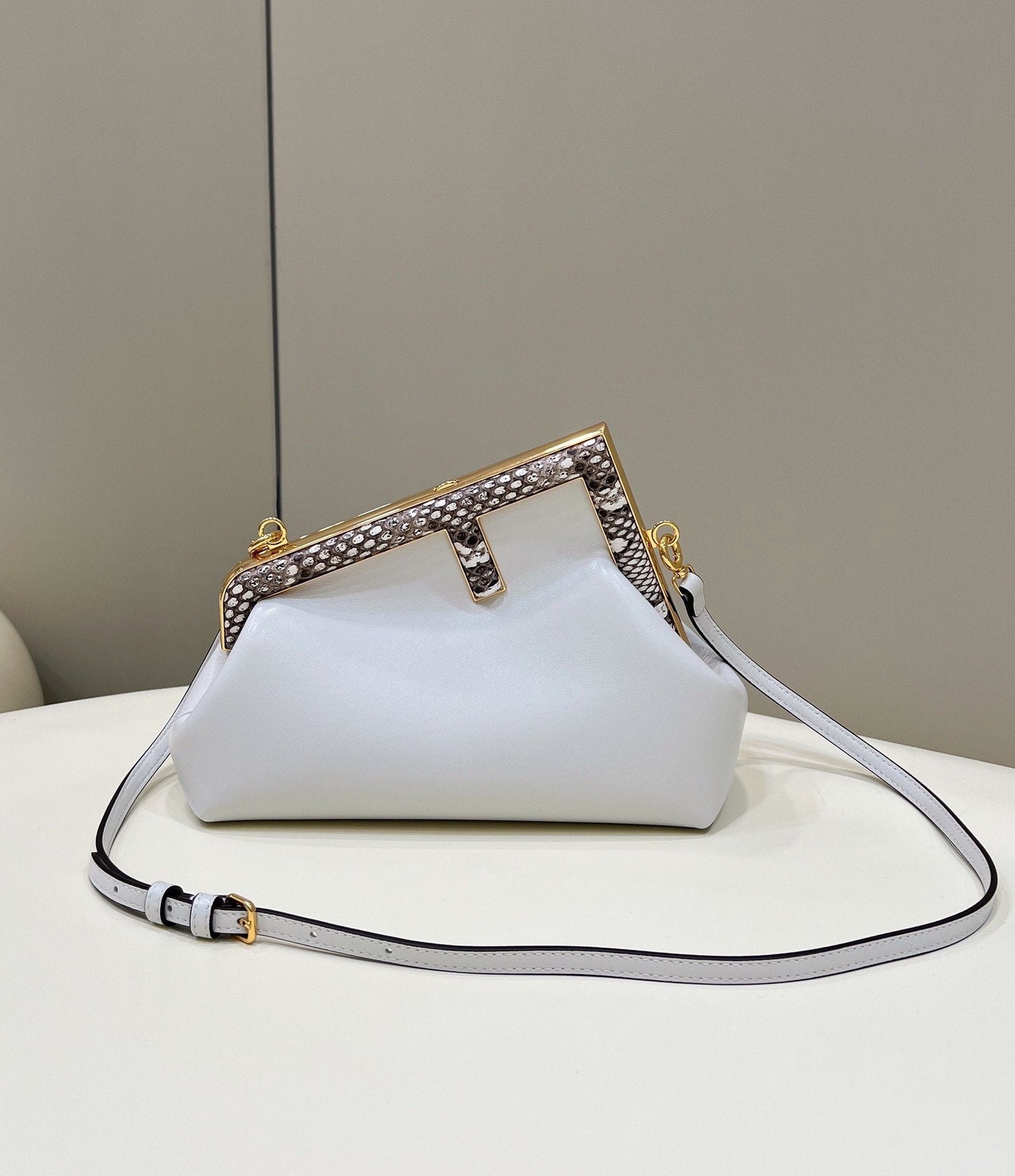 Fendi Ff White Small Crossbody Bag