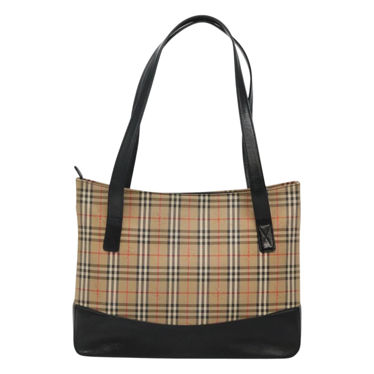 Burberry Nova Check Tote Bag Canvas Beige Tote Bag 18