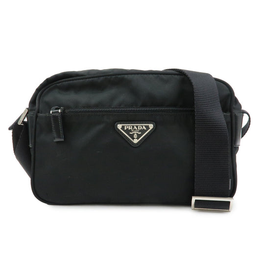 Crossbody Bag Triangle Shoulder Bag 8 Nylon Black Logo