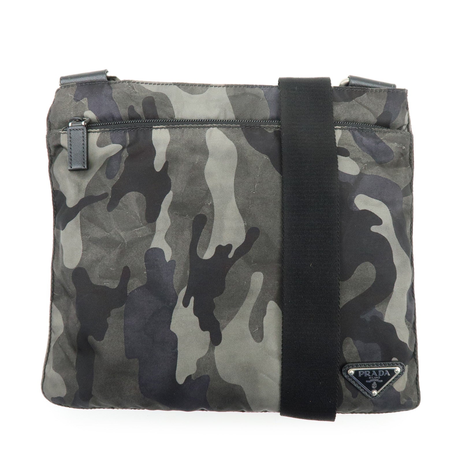 Crossbody Bag Triangle Shoulder Bag Camouflage Nylon Logo