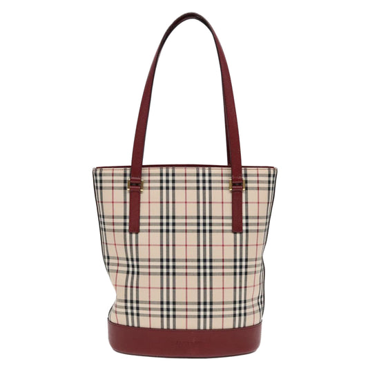 Burberry Nova Check Shoulder Bag Canvas Beige Shoulder Bag 152