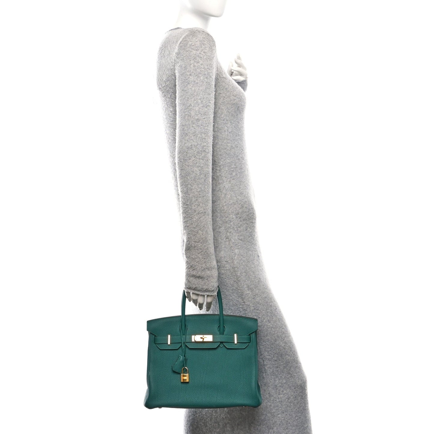 Hermes Togo Birkin Malachite Handbag Travel Bag 30 Malachite 1766586