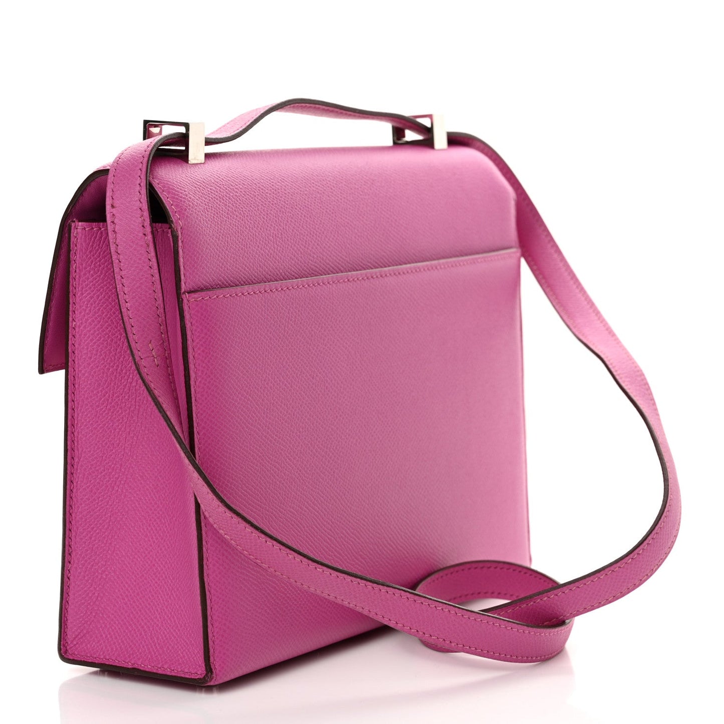 Hermes Epsom Verrou Magnolia Handbag Travel Bag