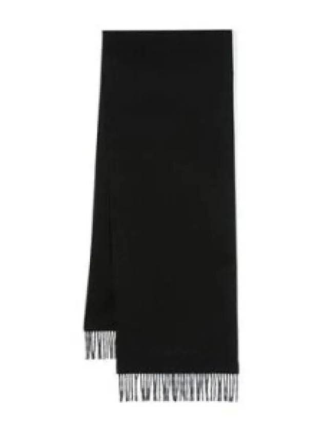 YSL Saint Laurent Luxury Trending Cashmere Muffler Handbag Black Logo Embroidered Travel Bag