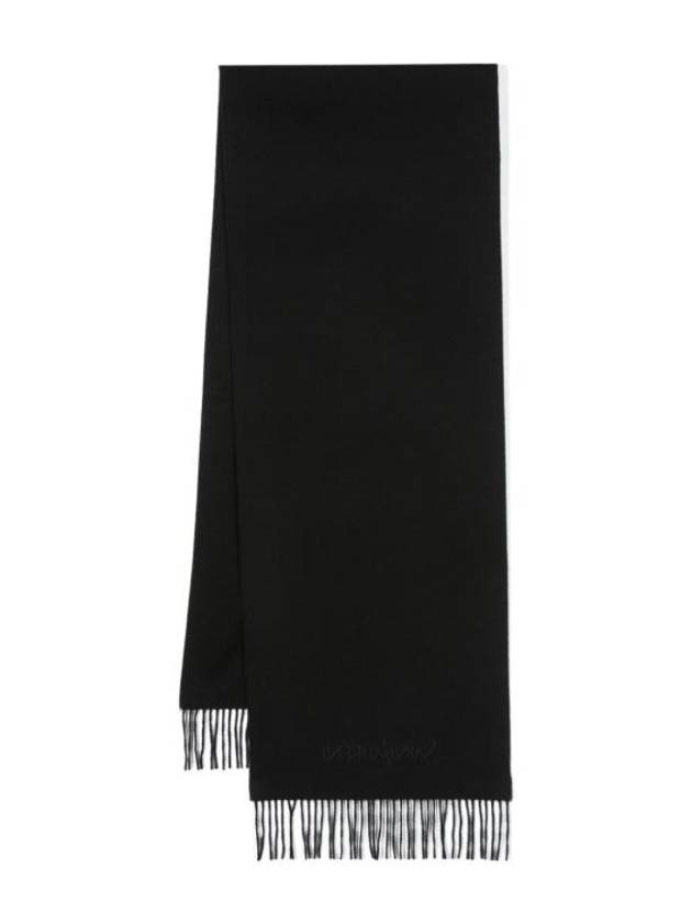 YSL Saint Laurent Saint Laurent Trending Embroidered Cashmere Muffler Travel Black Travel Bag