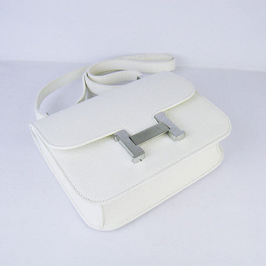Hermes Luxury Constance Cowskin Bag H Leather Beige Travel Bag