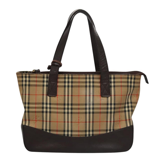 Burberry Nova Check Shoulder Bag Canvas Beige Shoulder Bag 160