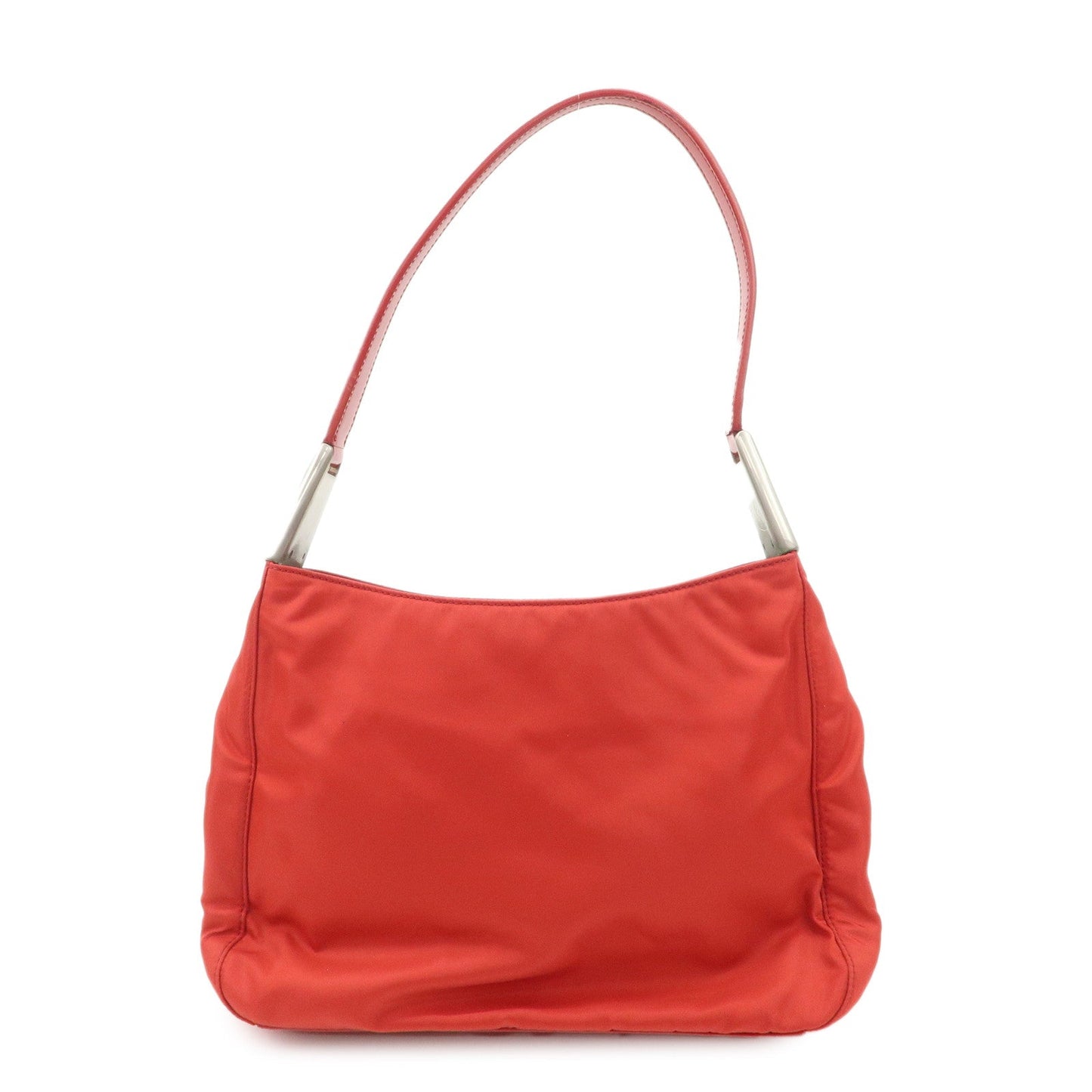 Shoulder Bag Leather Patent Nylon