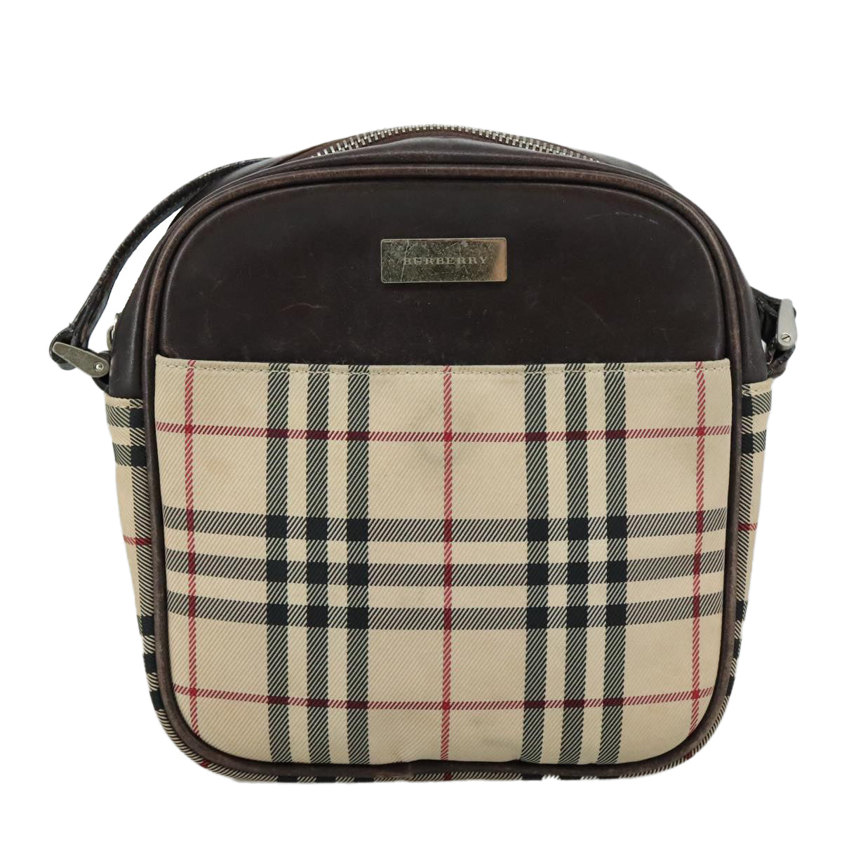 Burberry Nova Check Shoulder Bag Canvas Beige Shoulder Bag 37