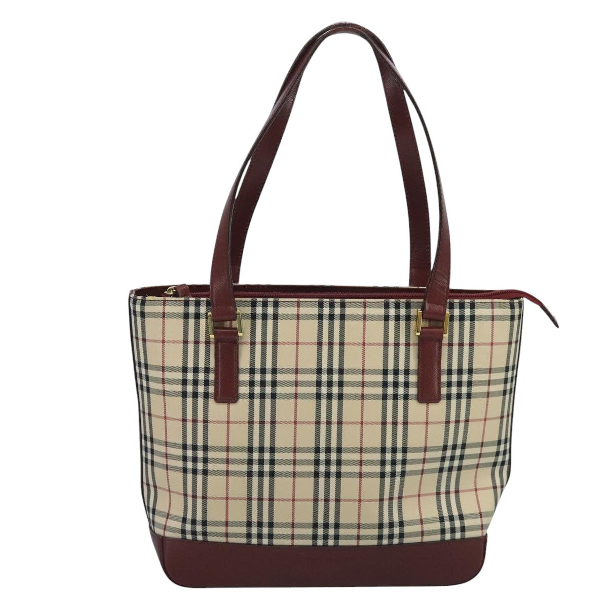 Burberry Nova Check Tote Bag Canvas Beige Tote Bag 23
