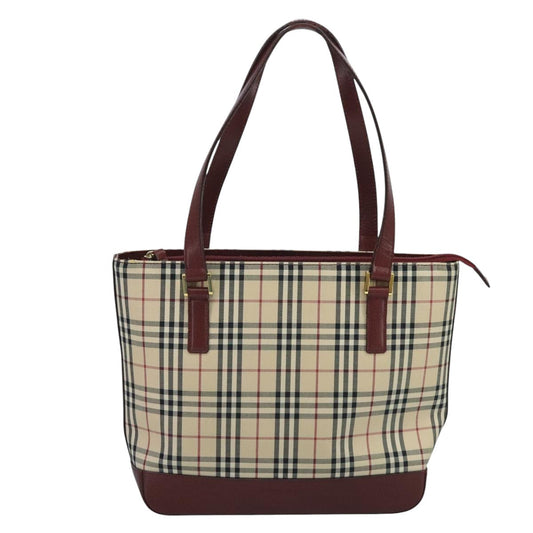 Burberry Nova Check Tote Bag Canvas Beige Tote Bag 23