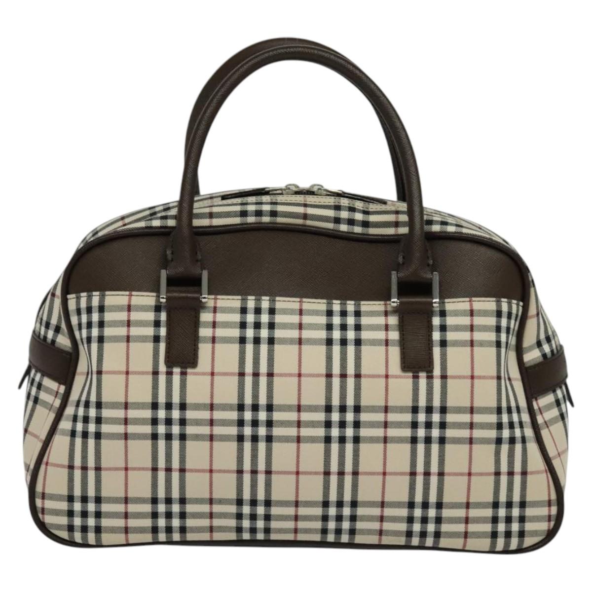 Burberry Nova Check Tote Bag Canvas Beige Tote Bag 105