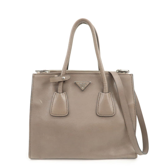 Shoulder Bag Triangle 2Way Bag Hand Bag Gray Logo