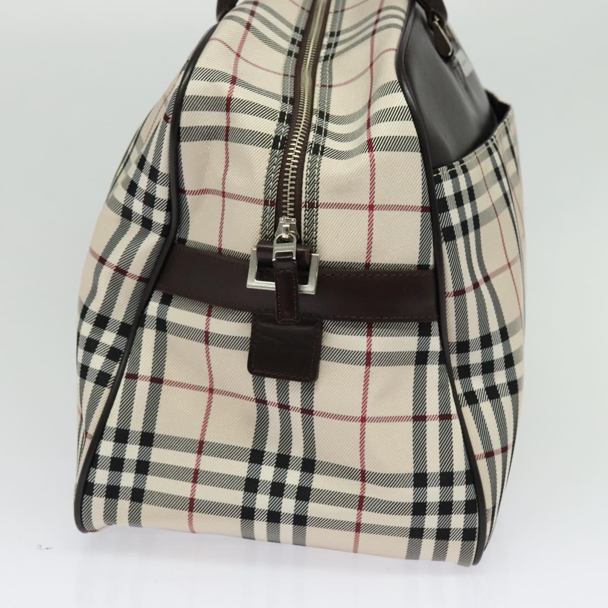 Burberry Nova Check Travel Bag Nylon Beige