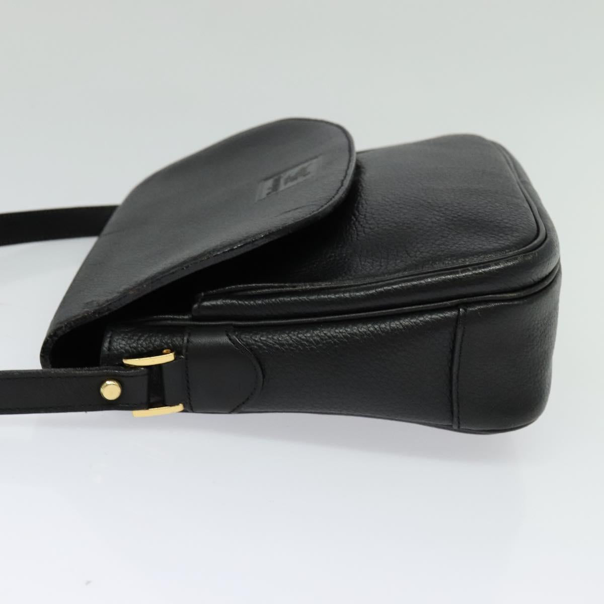 Burberry Nova Check Shoulder Bag Leather Black Shoulder Bag 3